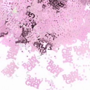 New Baby Girl Baby Shower Confetti